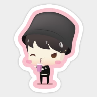 Jung Kook Drink Taro Sticker